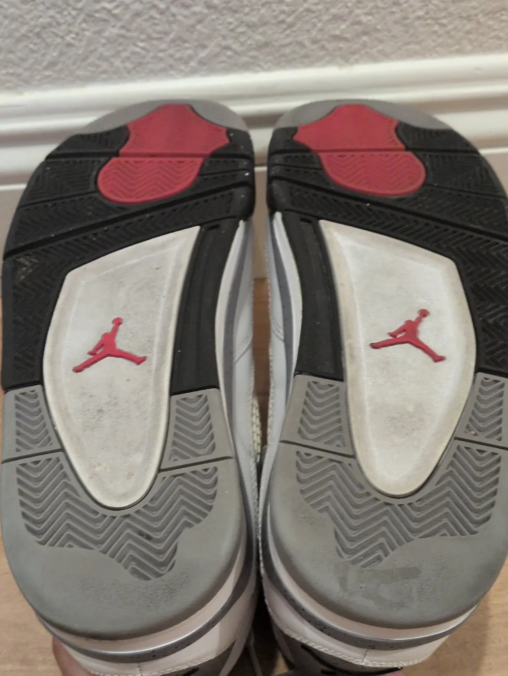 Air Jordan 4 Retro white Black Cement 2012  Men's Size 11 308497103